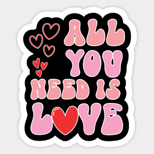 All You Need is Love Packers Sticker